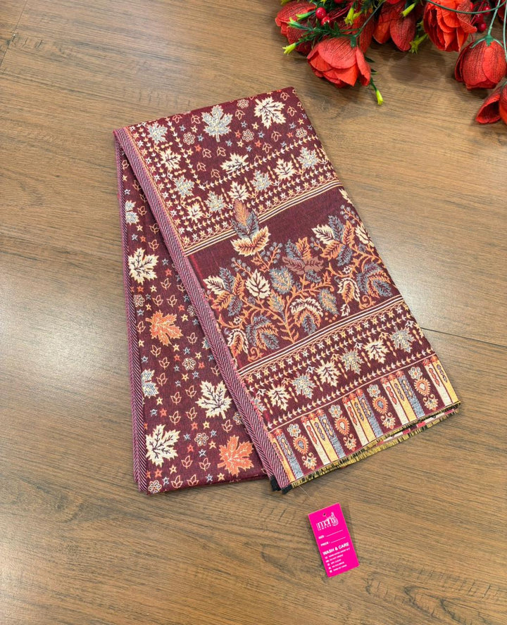 Cozy Warmth- Shawl Collection(Maple Leaf Design)