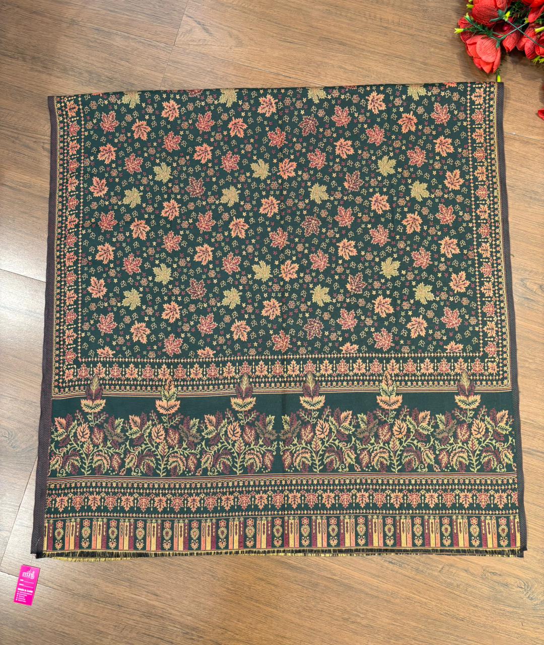 Cozy Warmth- Shawl Collection(Maple Leaf Design)