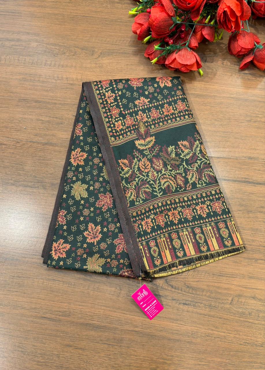 Cozy Warmth- Shawl Collection(Maple Leaf Design)