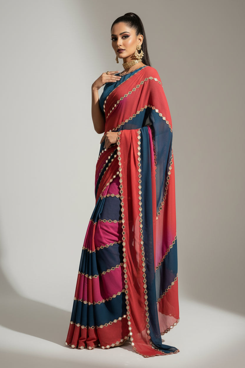 Meet The Show Party Wear Georgette Saree