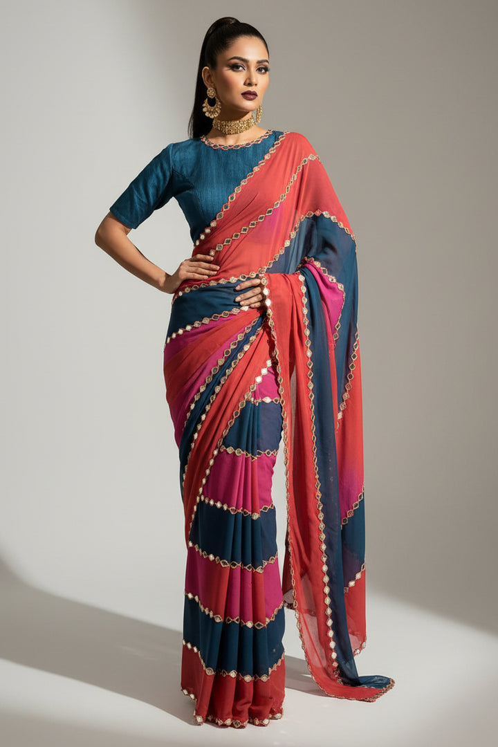 Meet The Show Party Wear Georgette Saree