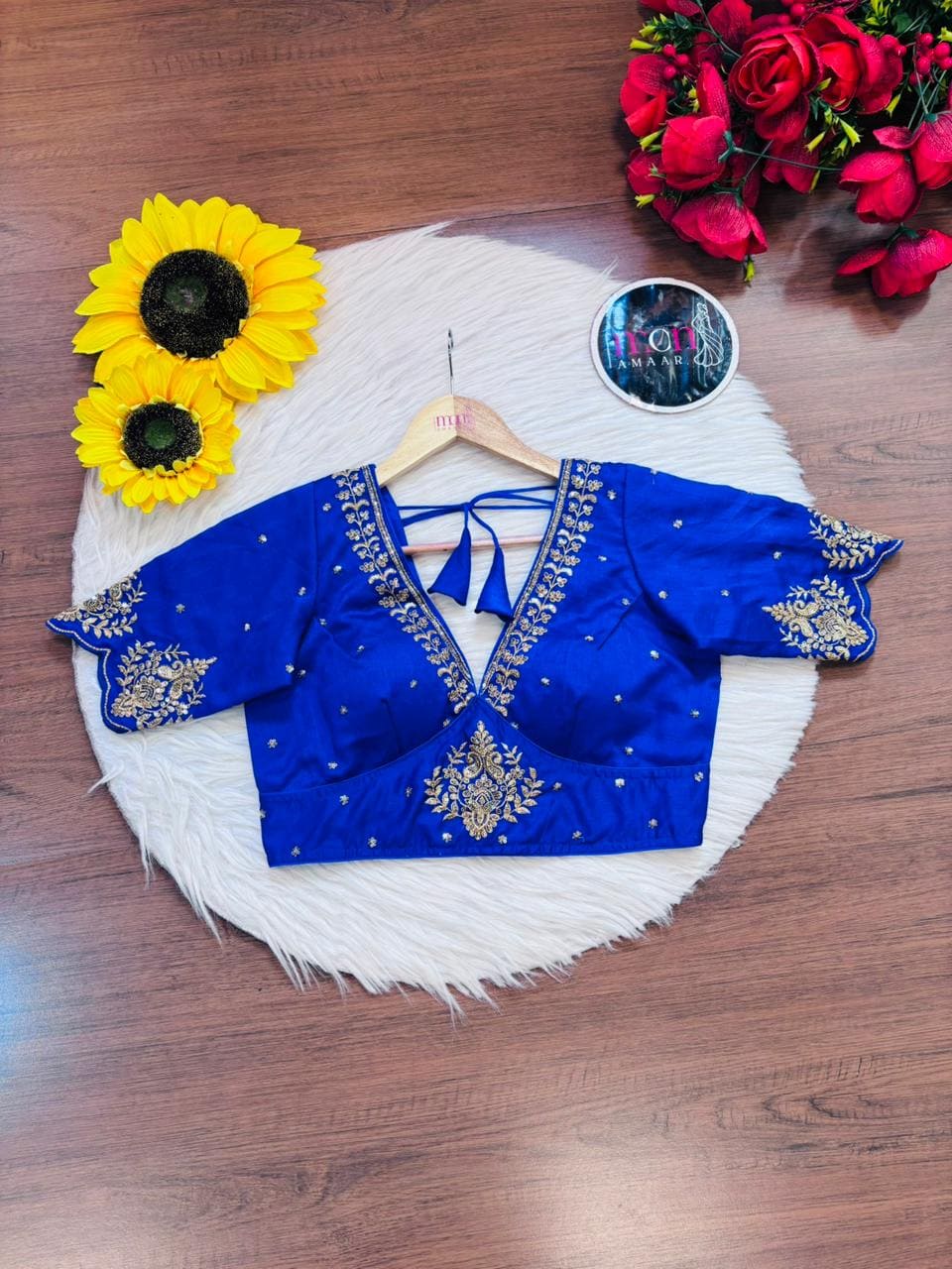 The Empress Gilded V-Neck Blouse