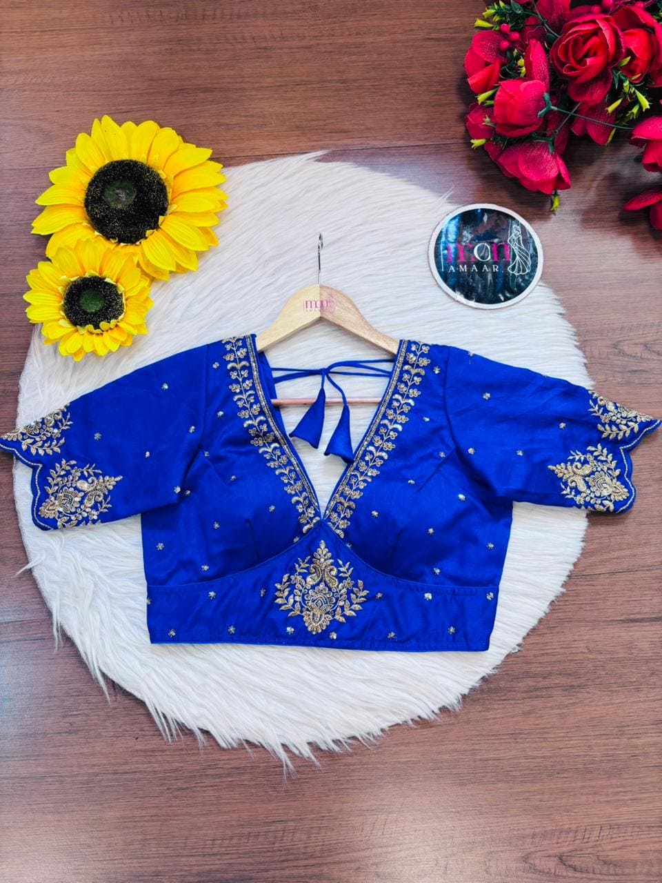 The Empress Gilded V-Neck Blouse