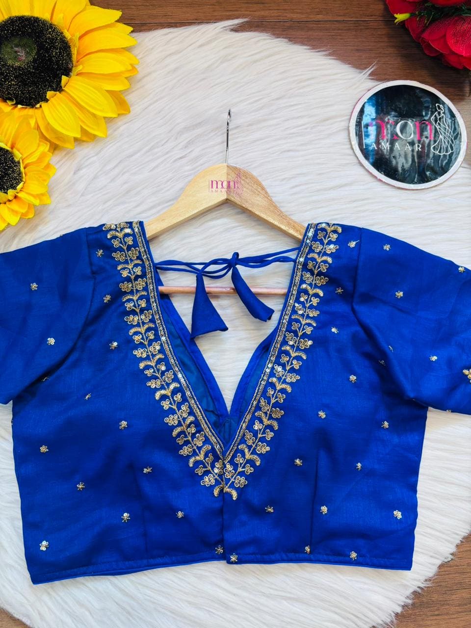 The Empress Gilded V-Neck Blouse