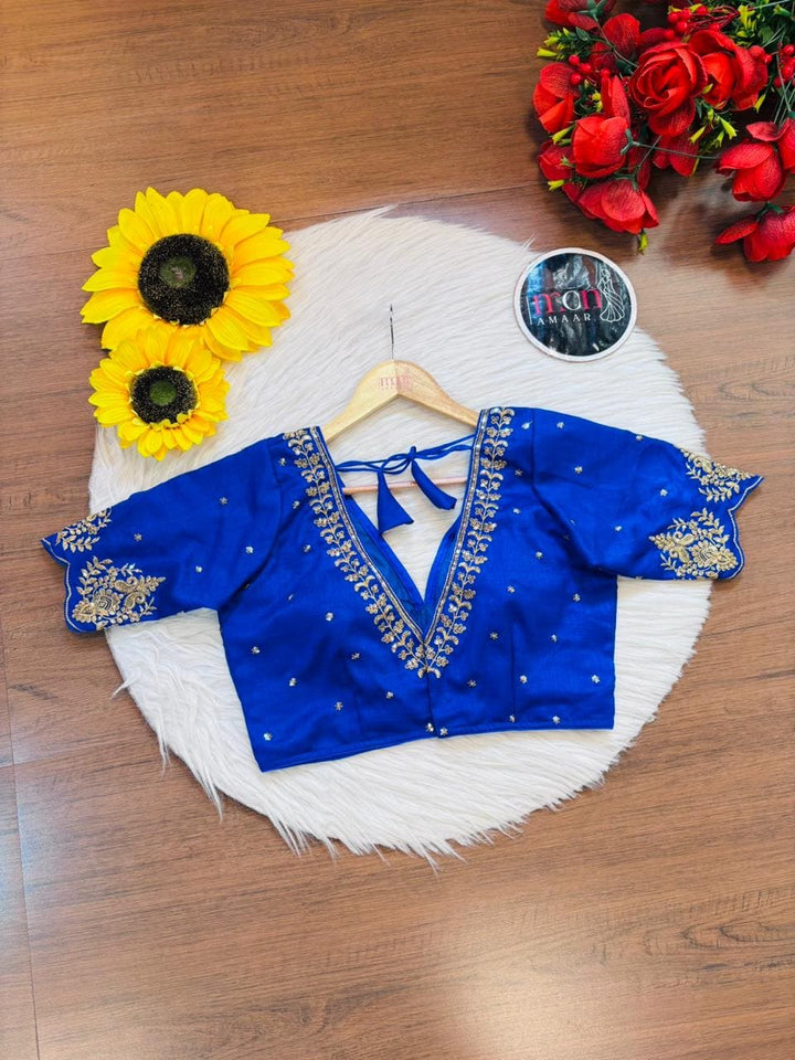 The Empress Gilded V-Neck Blouse