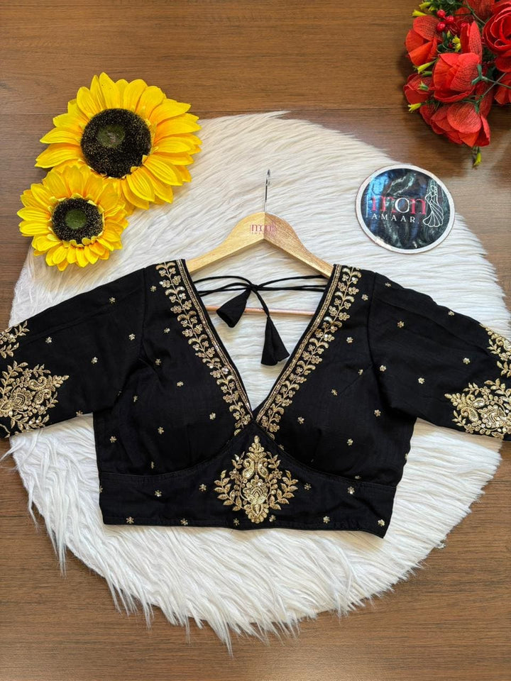 The Empress Gilded V-Neck Blouse