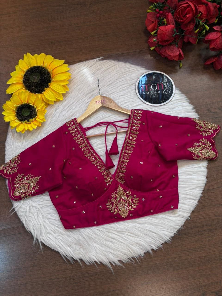 The Empress Gilded V-Neck Blouse