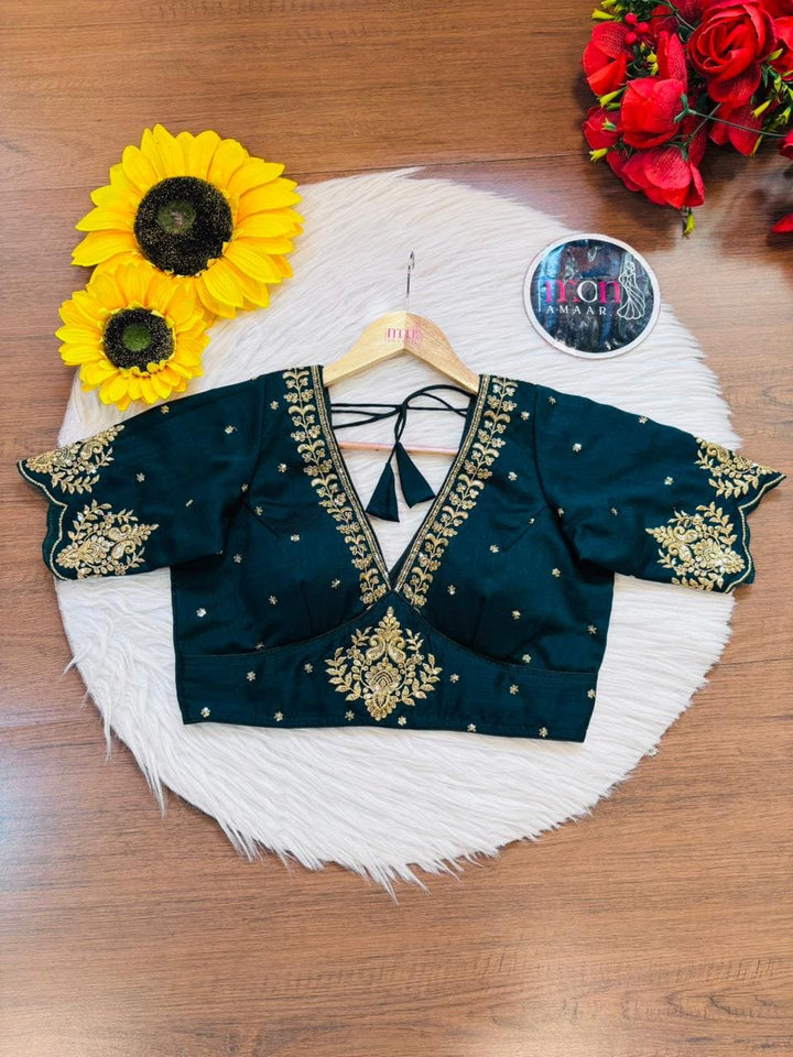 The Empress Gilded V-Neck Blouse