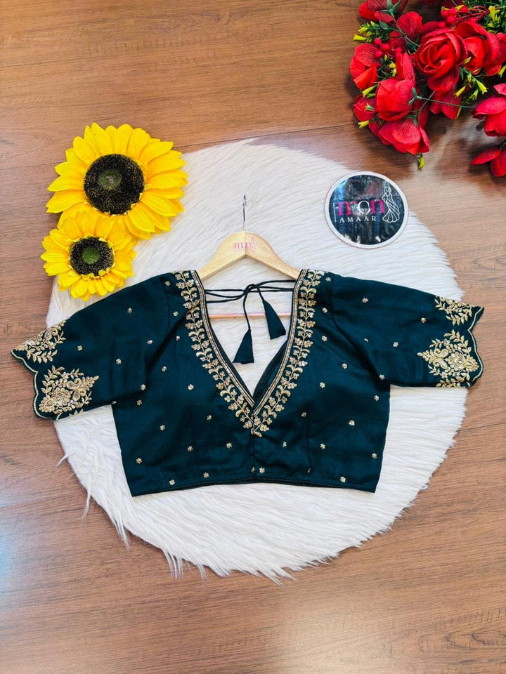 The Empress Gilded V-Neck Blouse