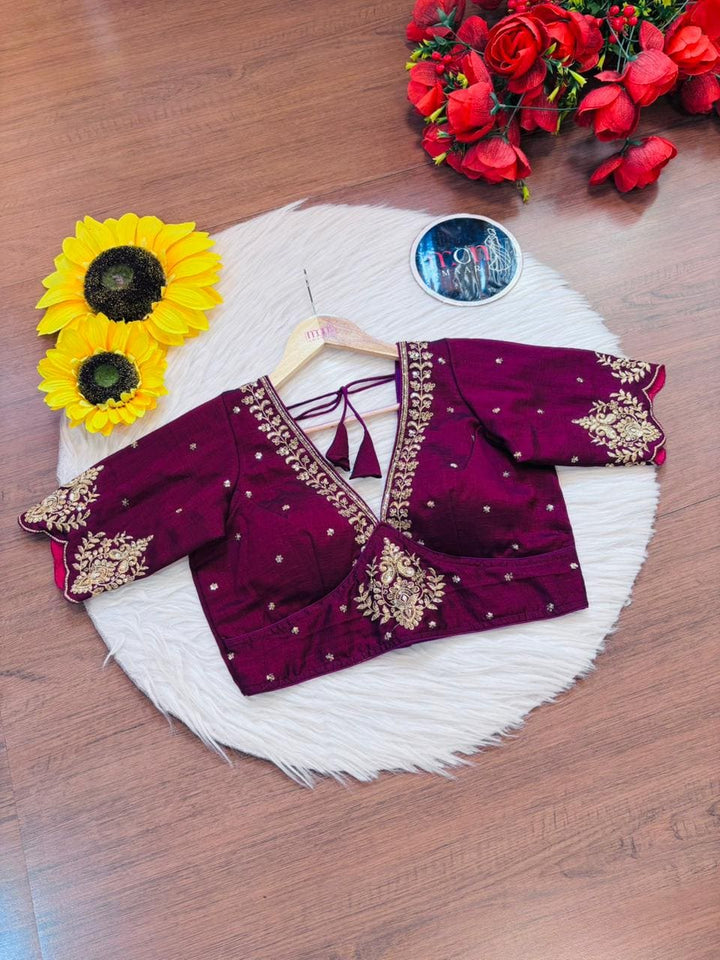 The Empress Gilded V-Neck Blouse