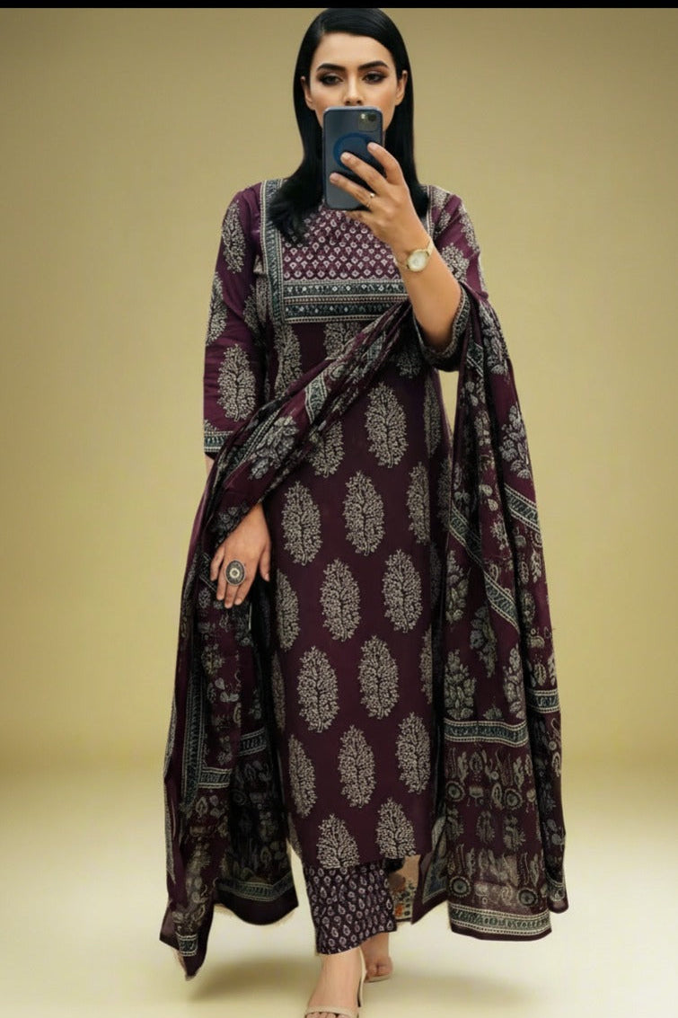 Fashion With Cotton Kurti Set