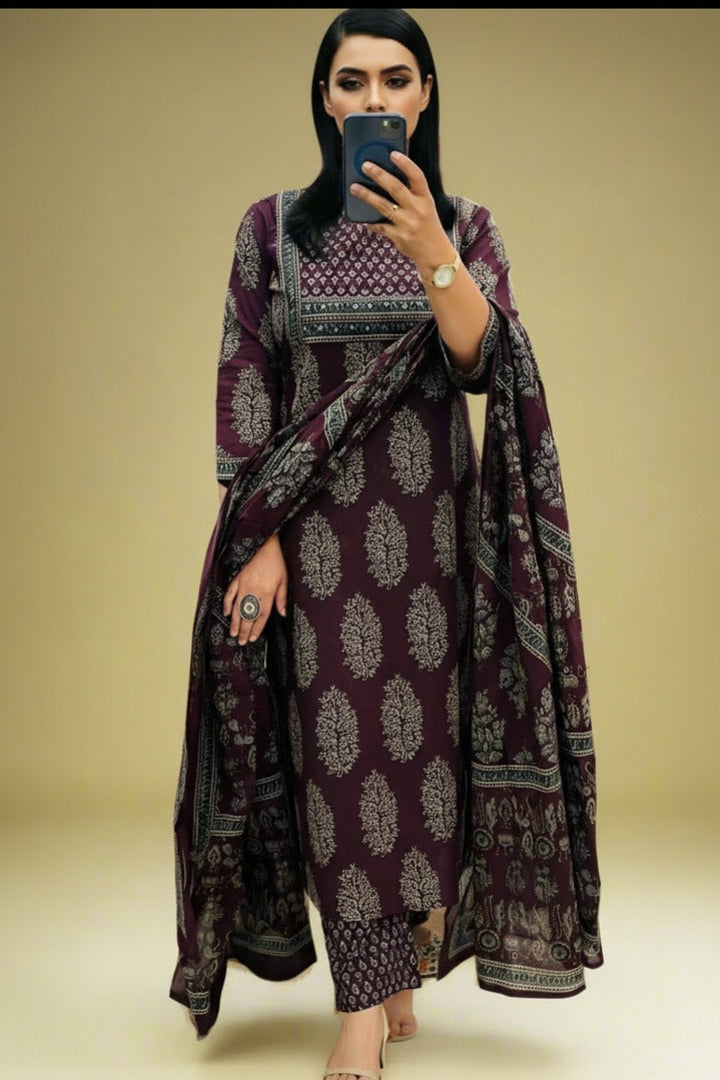 Fashion With Cotton Kurti Set