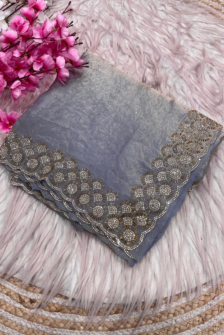 Grace Bloom Designer Space Silk Saree