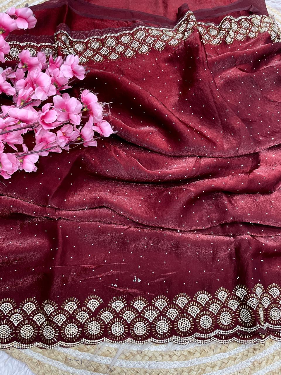 Grace Bloom Designer Space Silk Saree