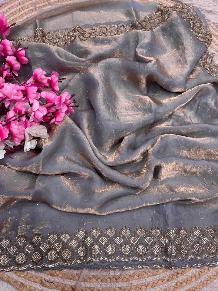 Grace Bloom Designer Space Silk Saree