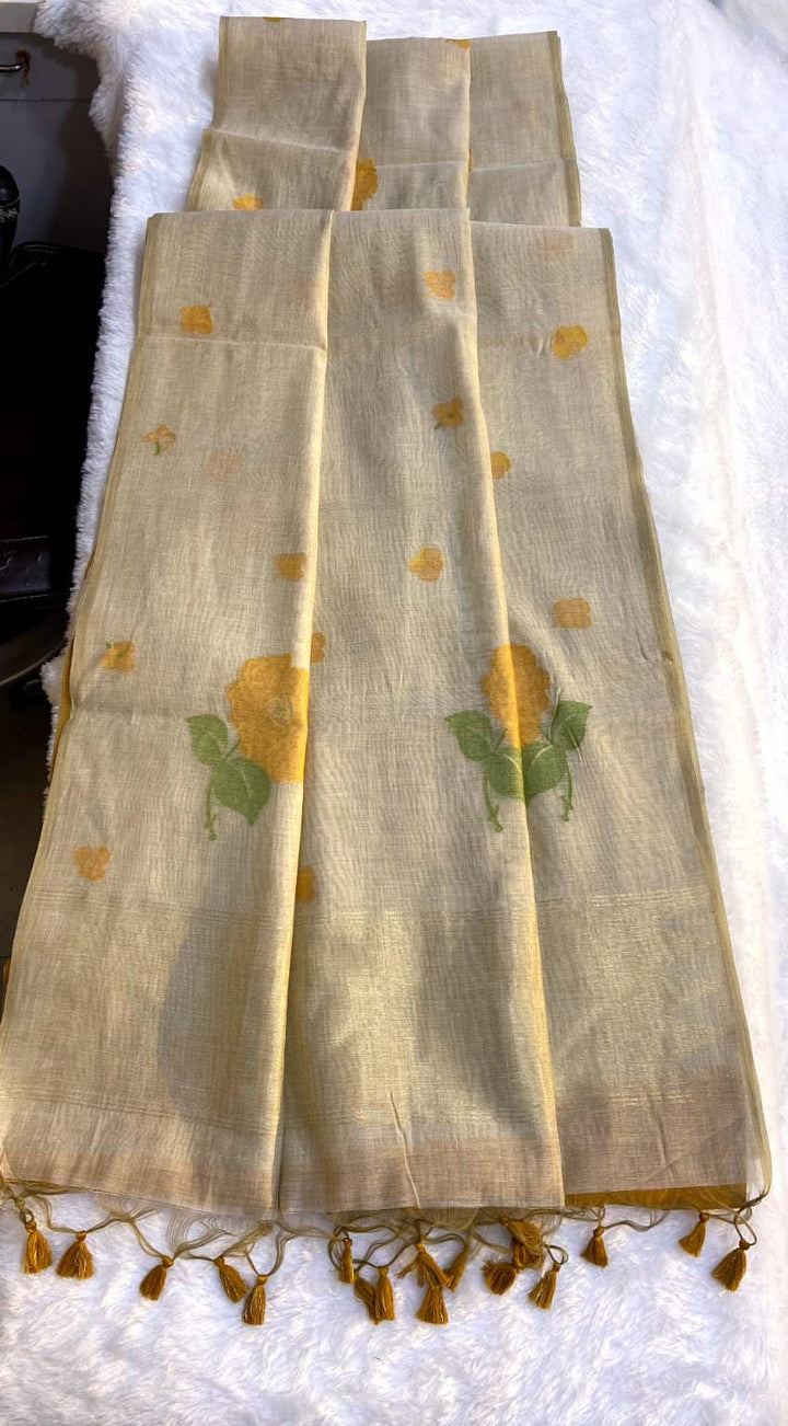 Silent Offering Designer Khadi Cotton Saree