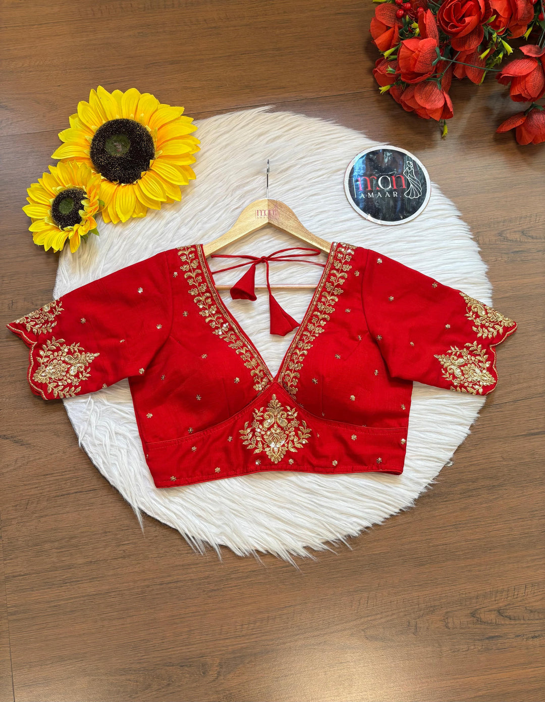 The Empress Gilded V-Neck Blouse