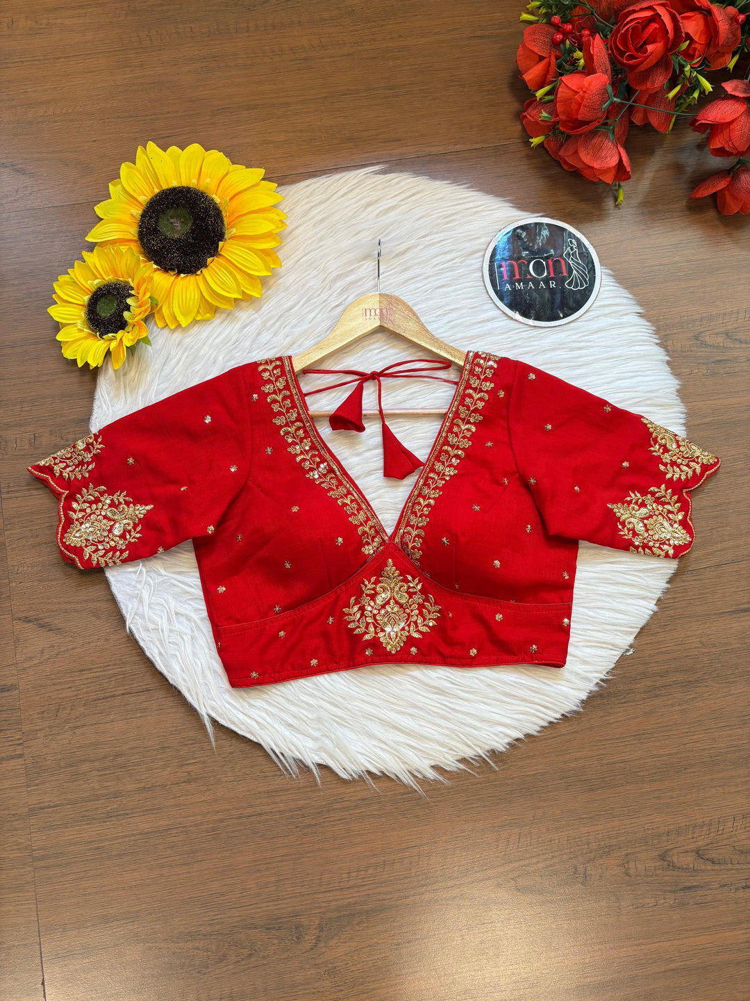 The Empress Gilded V-Neck Blouse