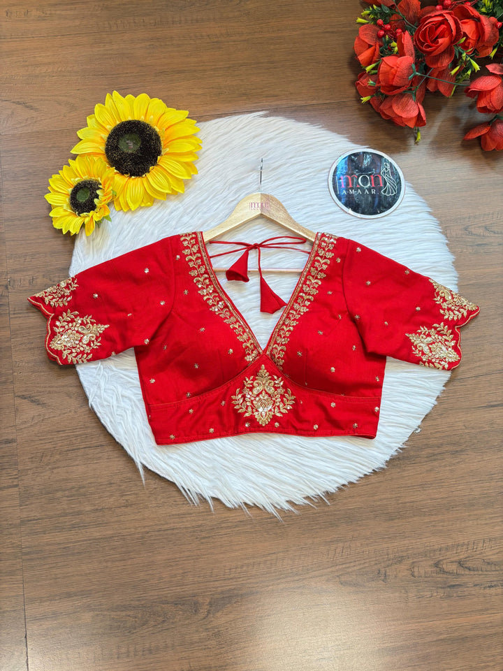 The Empress Gilded V-Neck Blouse