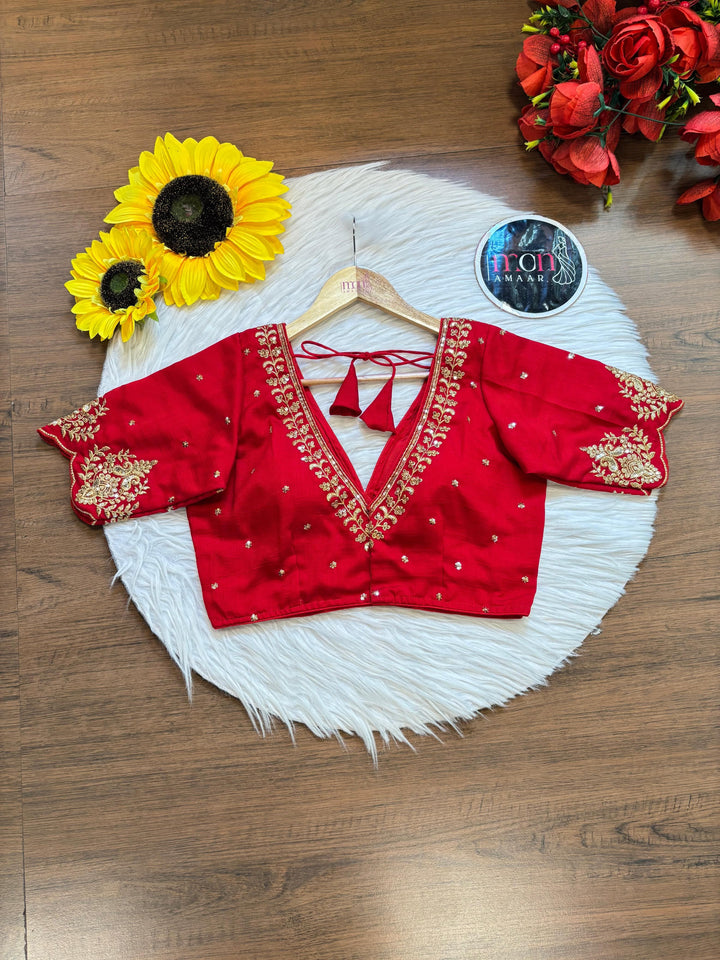 The Empress Gilded V-Neck Blouse