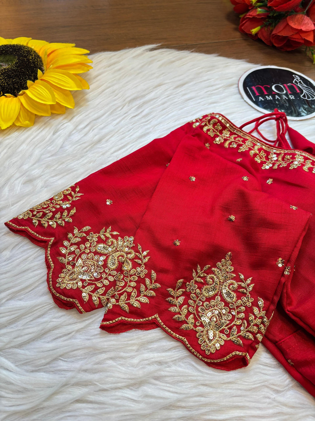 The Empress Gilded V-Neck Blouse