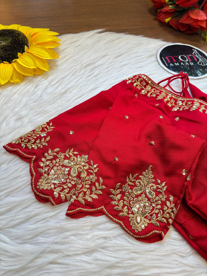 The Empress Gilded V-Neck Blouse