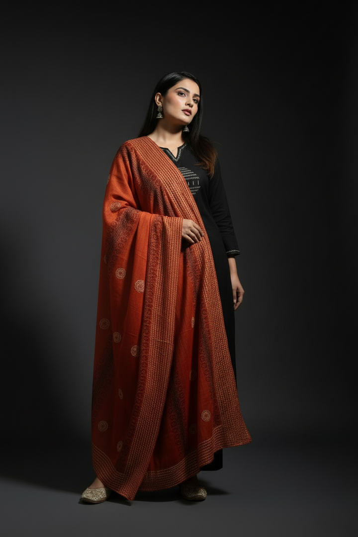 Flower petal Designer Cotton Kurti Set