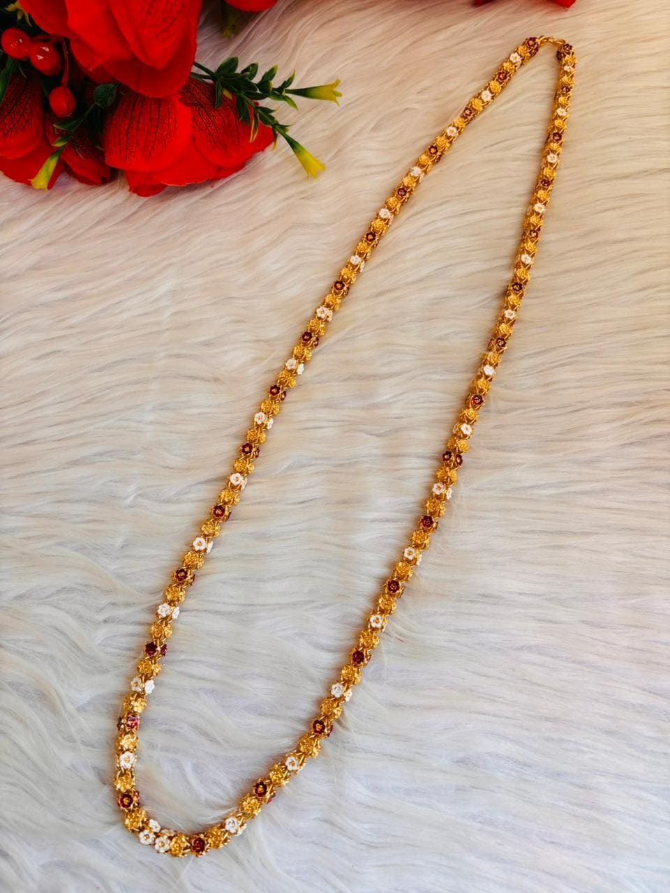 Rose Essence- Gold Plated Single Chain