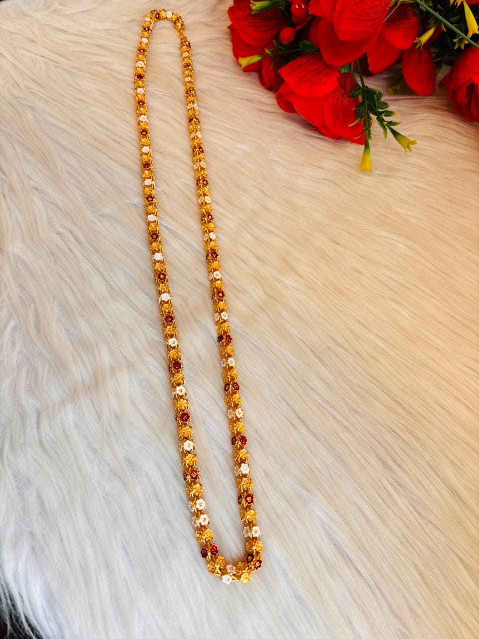 Rose Essence- Gold Plated Single Chain