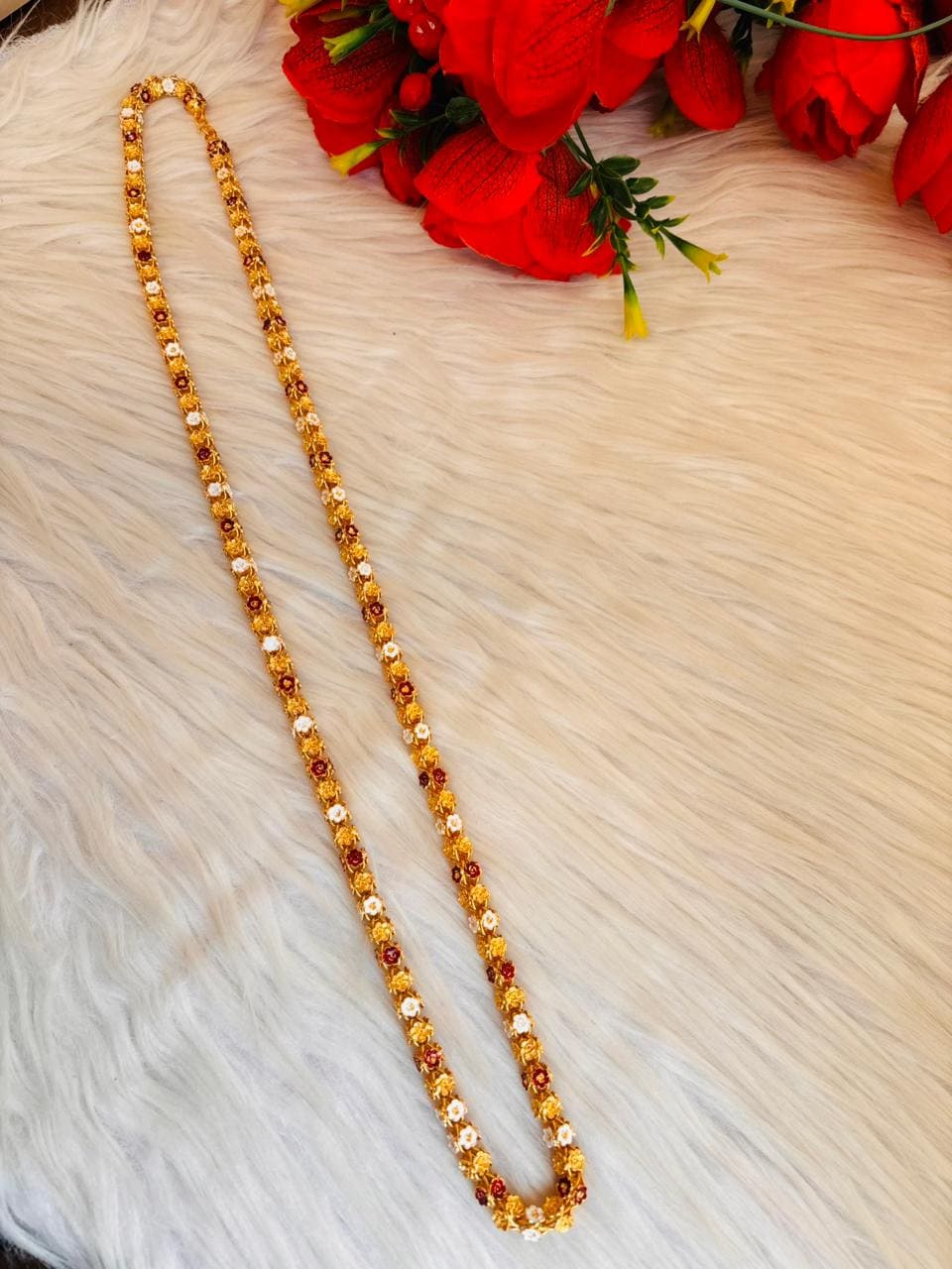 Rose Essence- Gold Plated Single Chain