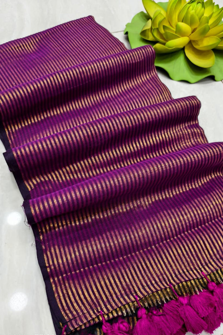 Shine And Smile Cotton Saree