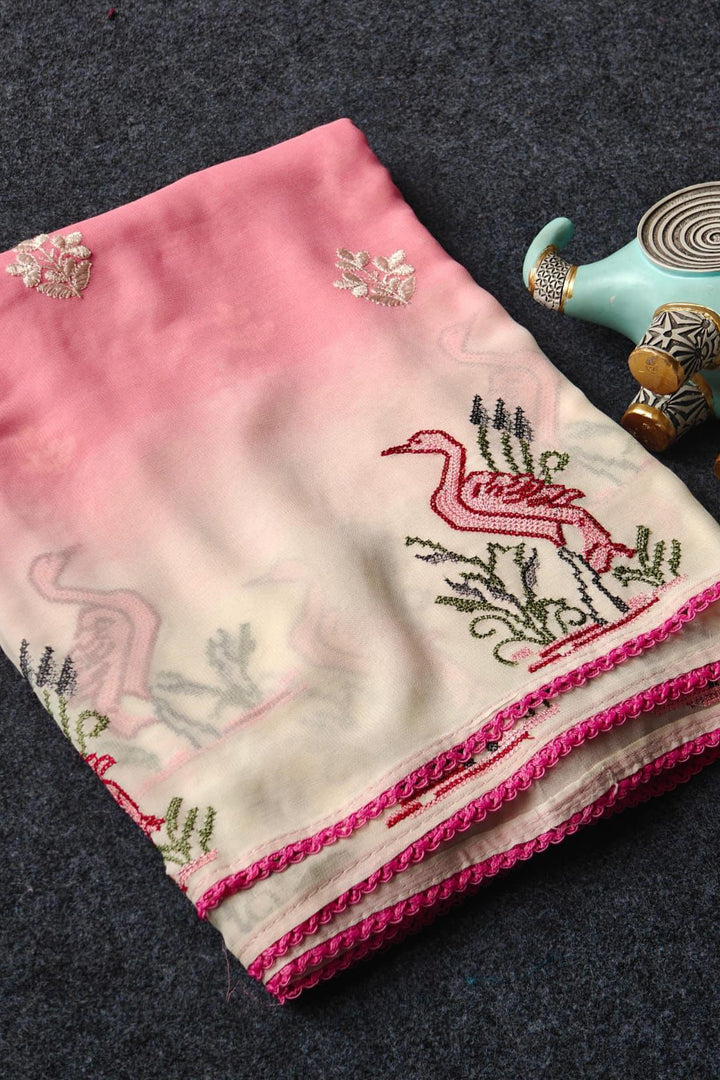 Shining Brightly Georgette Saree