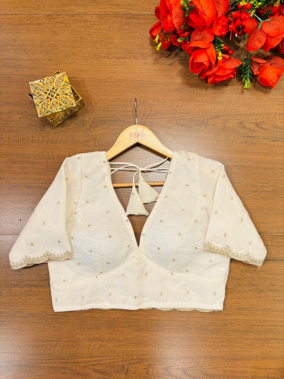 White Blast Designer Fendy Silk Blouse
