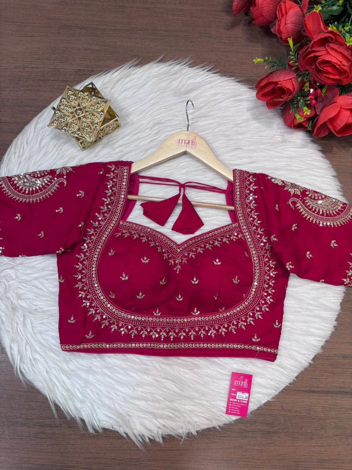 Madhuri Vichitra Silk Blouse