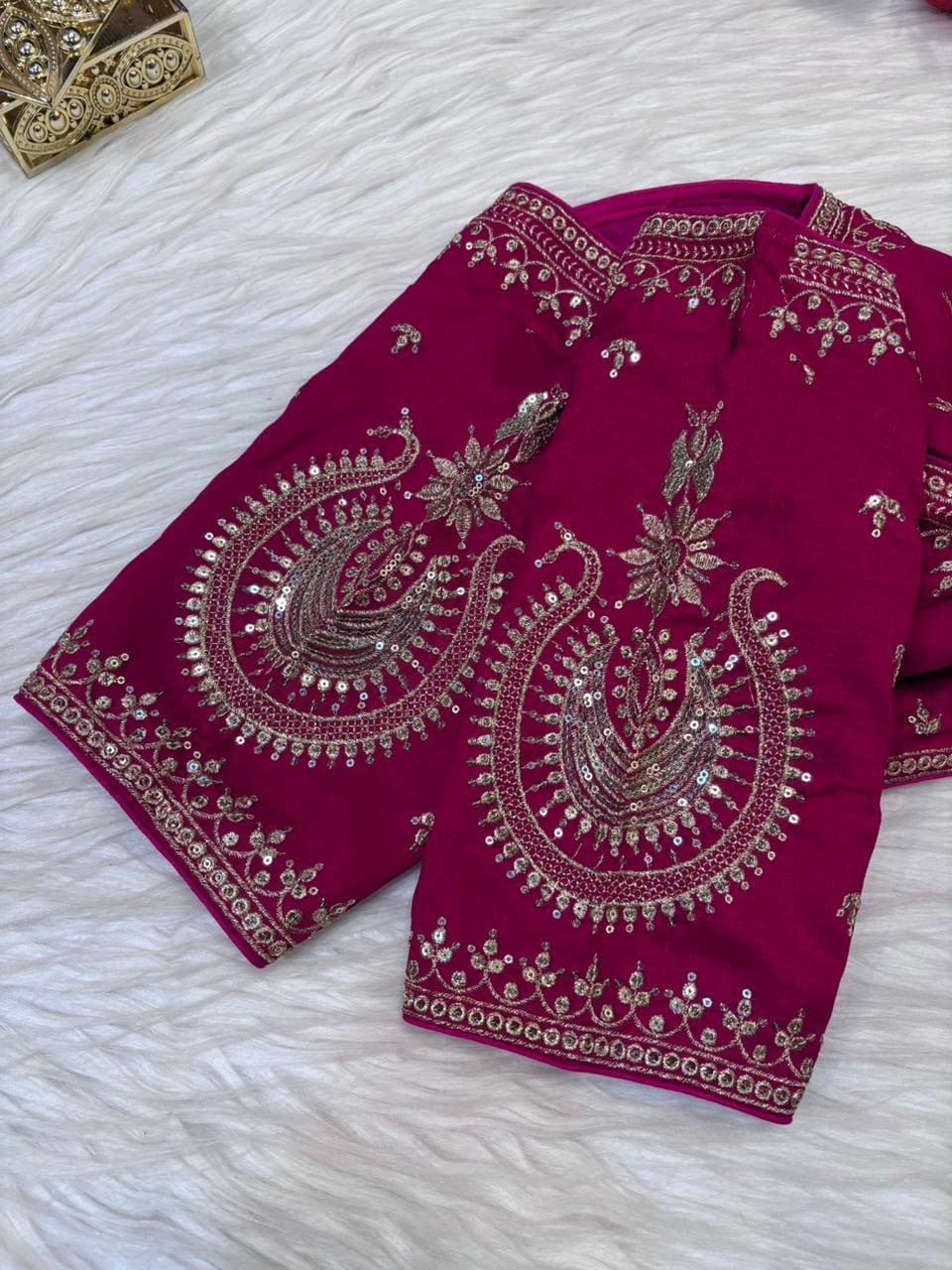 Madhuri Vichitra Silk Blouse