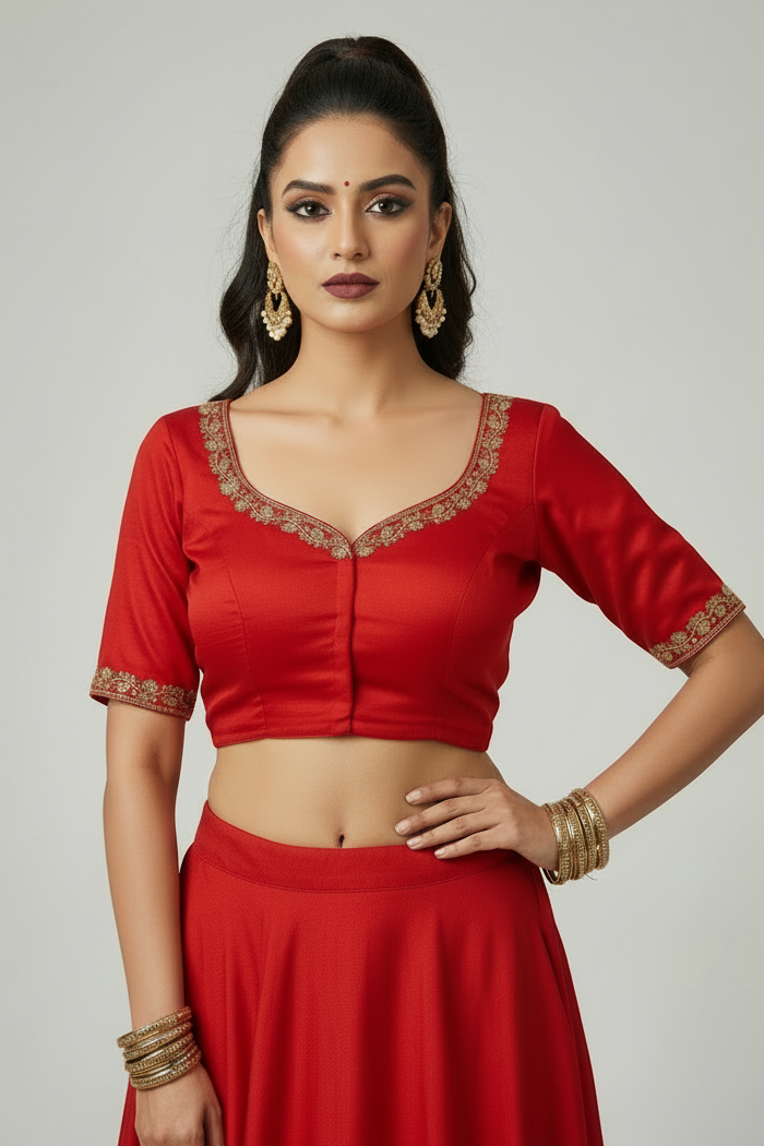 Florea Designer Vichitra Silk Blouse
