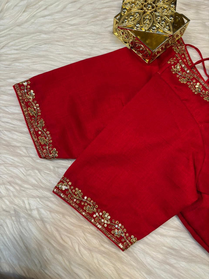 Florea Designer Vichitra Silk Blouse