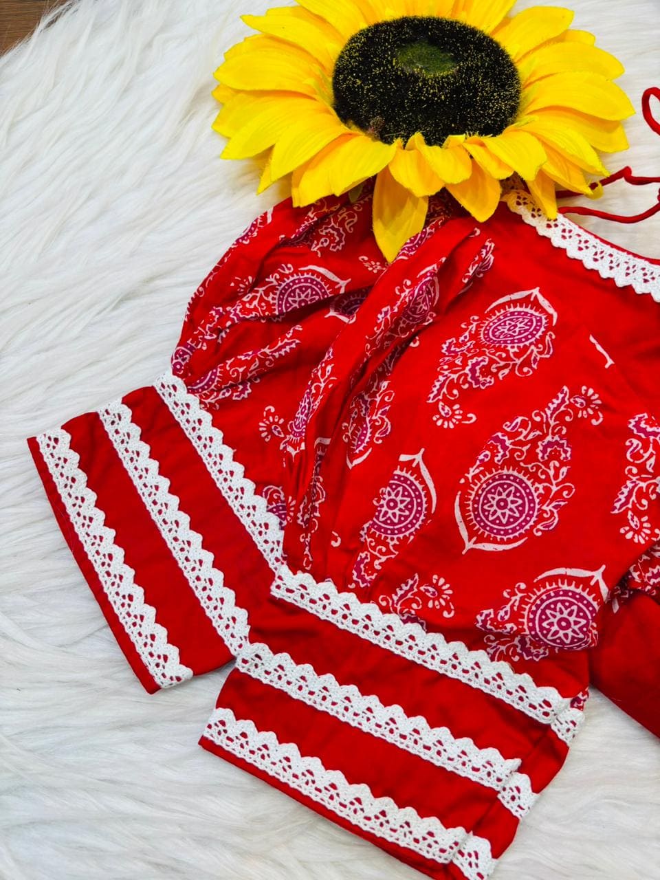 Cultural Curl Cotton Blouse