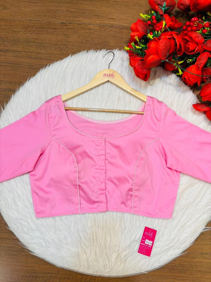 Single And Solid Color Fancy Designer Blouse