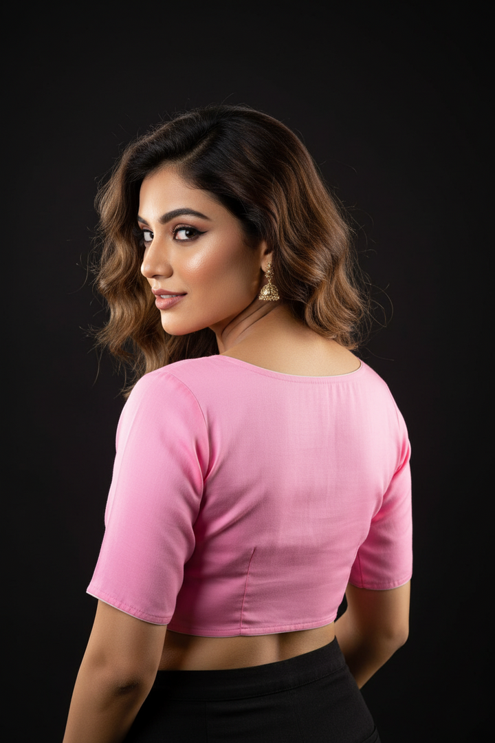 Single And Solid Color Fancy Designer Blouse