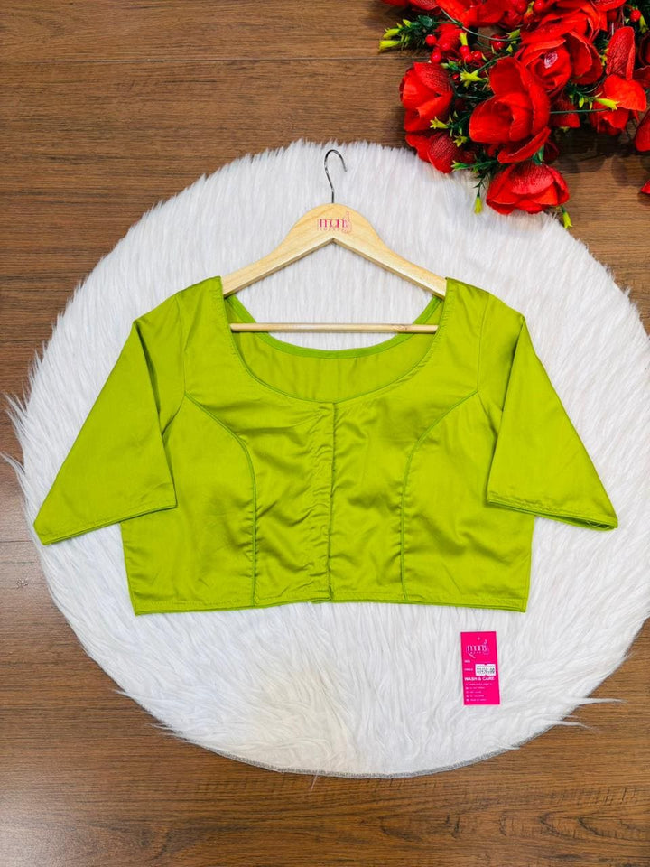 Single And Solid Color Fancy Designer Blouse