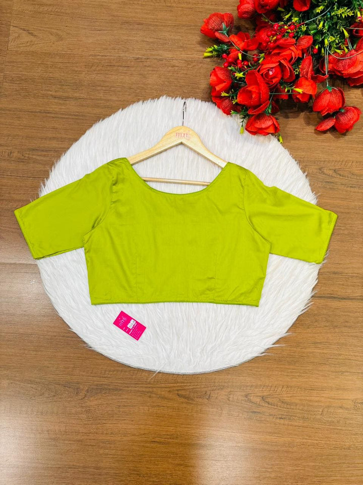 Single And Solid Color Fancy Designer Blouse
