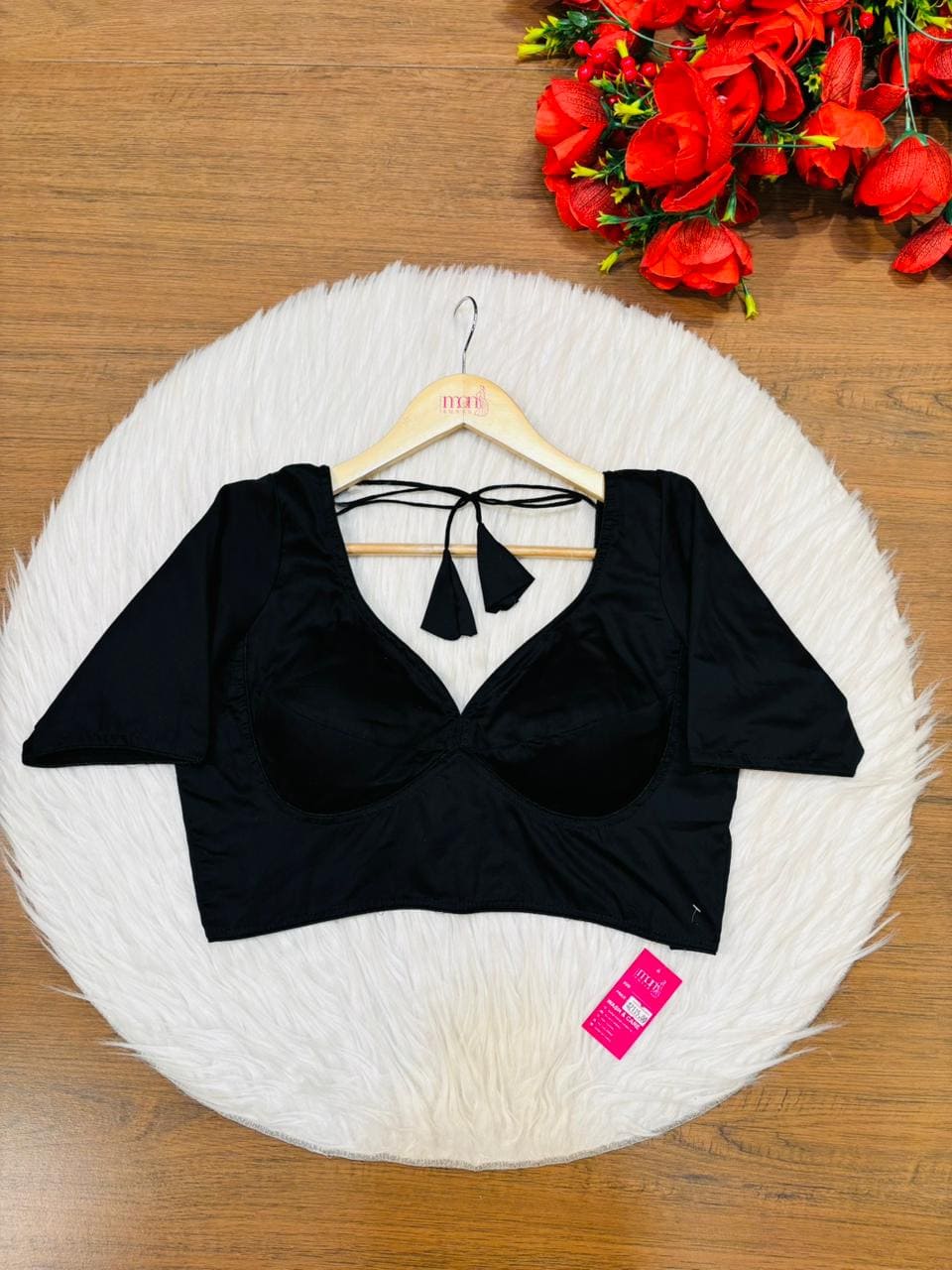 Plain Charm Fancy Designer Solid Color Blouse