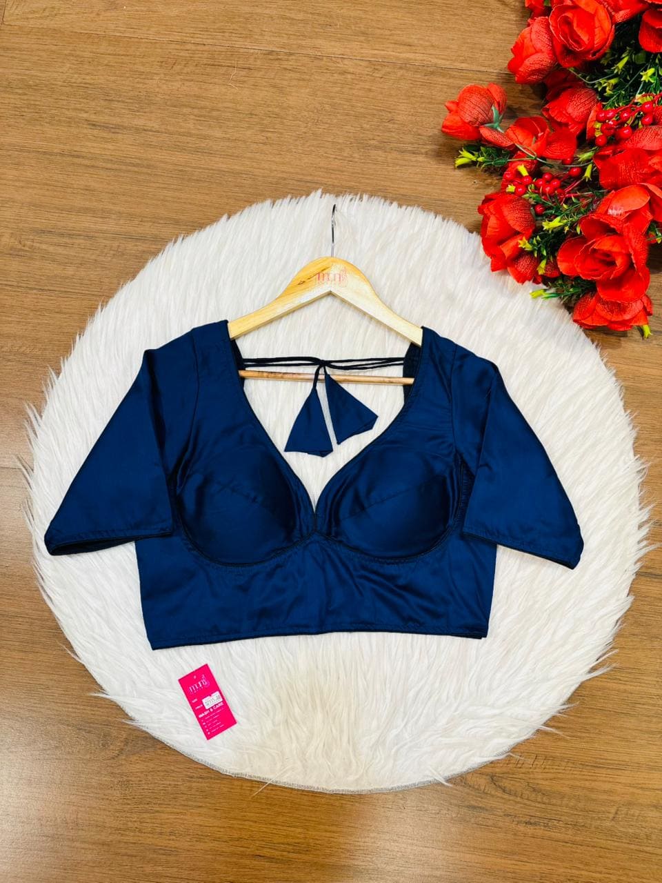 Plain Charm Fancy Designer Solid Color Blouse