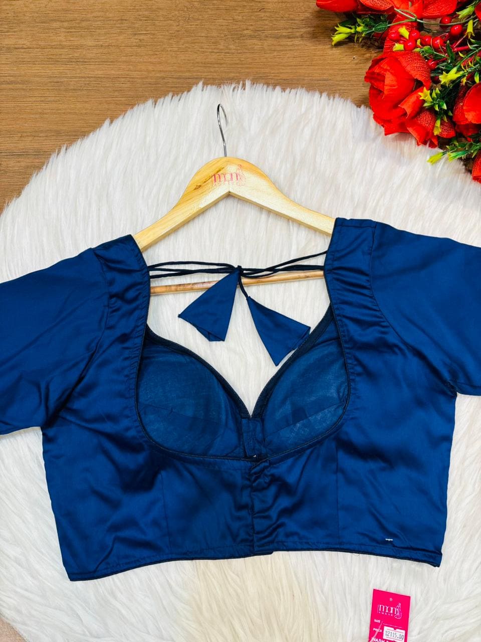 Plain Charm Fancy Designer Solid Color Blouse