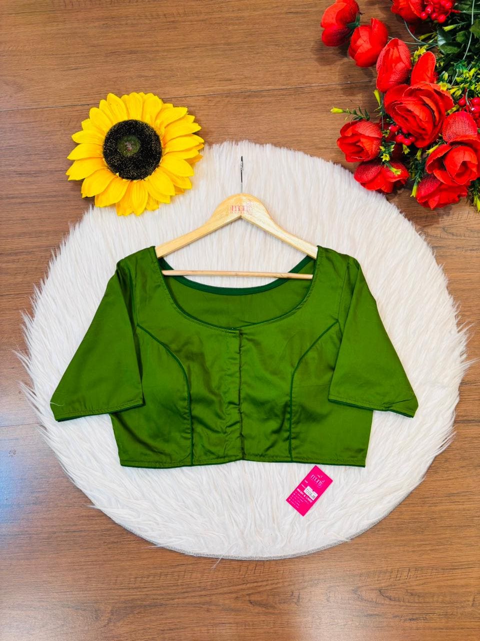 Single And Solid Color Fancy Designer Blouse