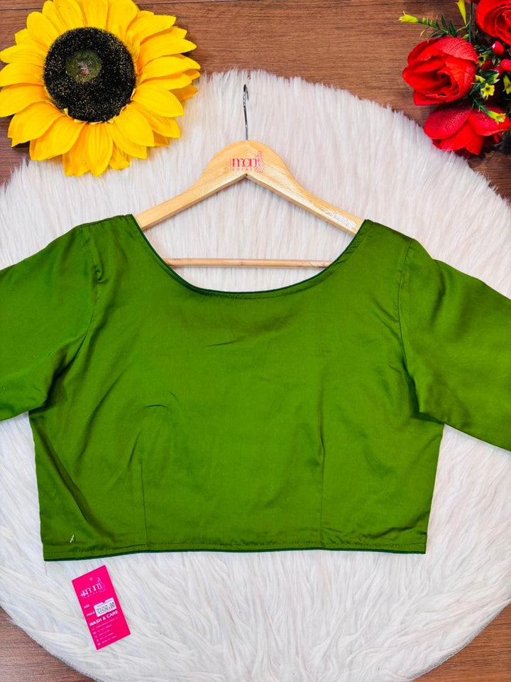 Single And Solid Color Fancy Designer Blouse