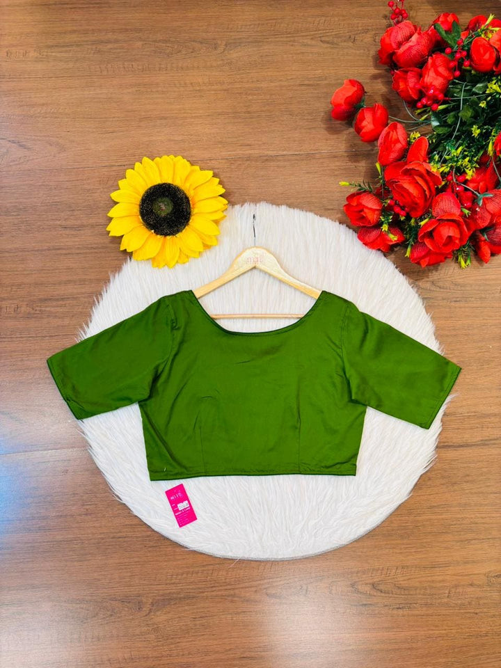 Single And Solid Color Fancy Designer Blouse