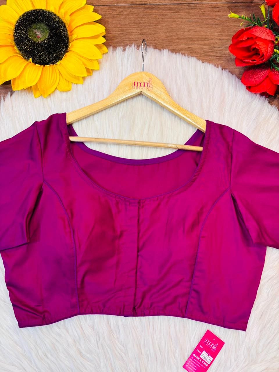 Single And Solid Color Fancy Designer Blouse