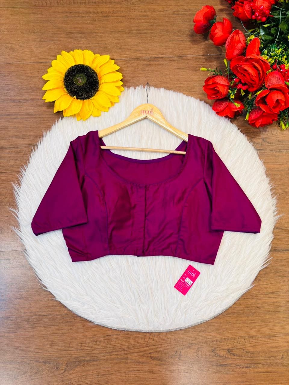 Single And Solid Color Fancy Designer Blouse